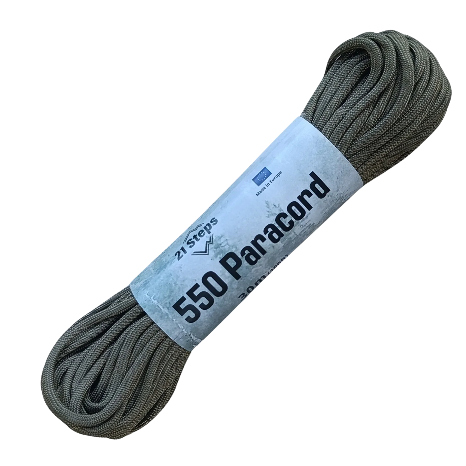 Paracord Elwood 100 Piedi – Oliva Grigio – Resistenza 550 Libbre 7 Fili – Corda Multiuso - Foto 3